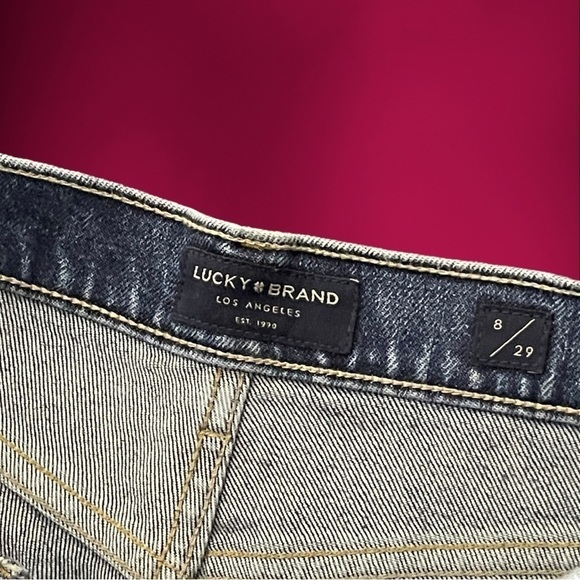 Lucky Brand Relaxed Blue Denim Short Medium Wash Size 8 / 29 - Picture 6 of 15